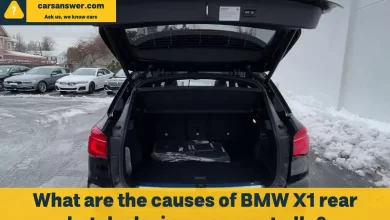 What are the causes of BMW X1 rear hatch closing unexpectedly?